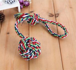 Pet Toy Training Ball Hand Pull Long Tail Ball Small Size Medium Dog Cotton String (Option: Ball Diameter 7cm)