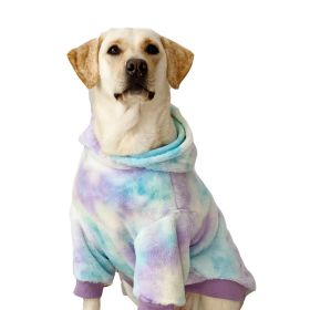 Tie Dyed Large Dog Clothing Warm (Option: XXL)