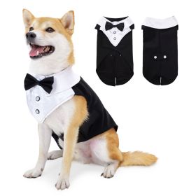 Holiday Wedding Party Dog Clothes (Option: Black-XXL)